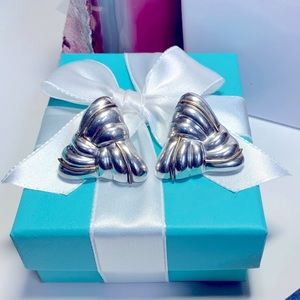 Vintage Sterling Silver Gold Earrings